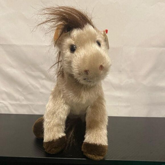 Ty Classic Buckshot The Horse 12" Plush Stuffed Animal Tan Brown - Picture 1 of 7